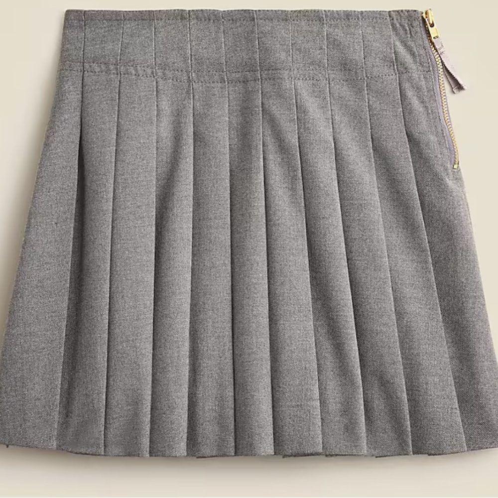 Gray Pleated Girl’s Skirt